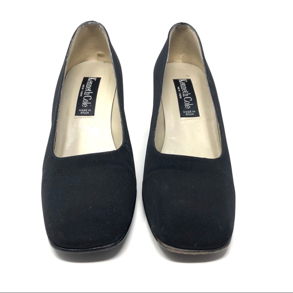 KENNETH COLE black fabric heels - Picture 2 of 7